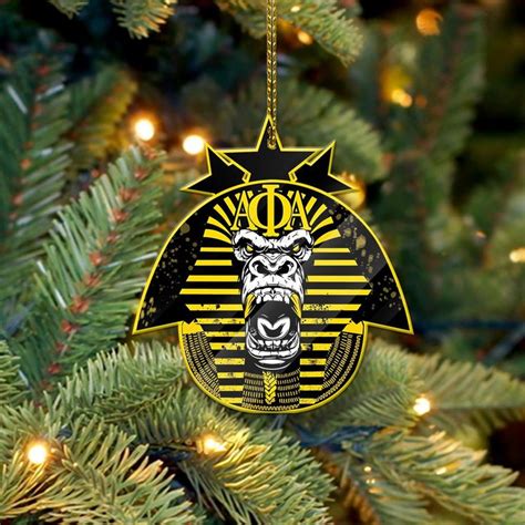 Wonderprint Ornament Stars Kong Alpha Phi Alpha Shape Acrylic