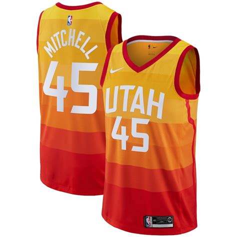 Youth Utah Jazz Donovan Mitchell Nike Orange 2018/19 Swingman Jersey ...