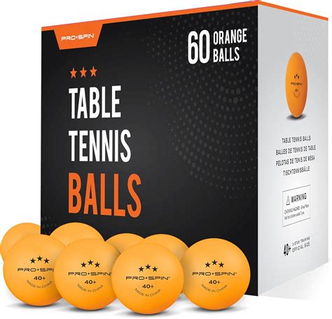 Pro Spin Table Tennis Balls Orange White Table Tennis Balls Stars