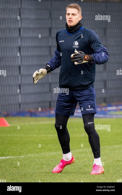 Gent S Goalkeeper Paul Nardi Pictured In Action During A Training