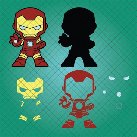 Baby Ironman SVG Grouped Svg Layered SVG Cricut Cutting Etsy