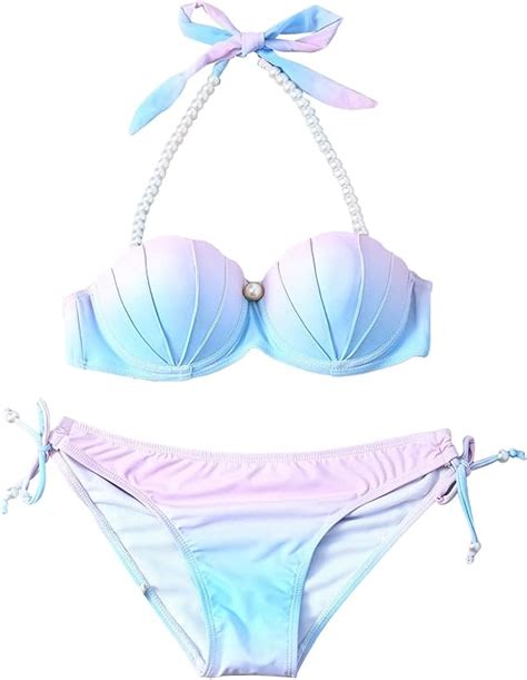 NJGRAE Damen Bikini Set Bikinioberteil Bademode Zweiteiliger Badeanzug