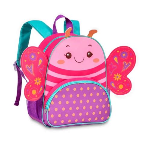 Mochila De Costas Borboleta Rosa Infantil Pets Original Borboletinha