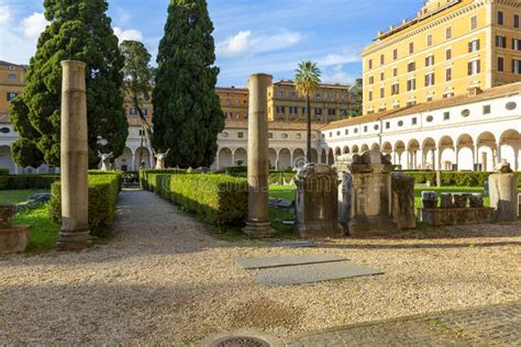 16th Century Garden Cloister Of Michelangelo At 3rd Century Baths Of