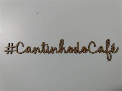 Frase Cantinho do Café MDF preto Elo7 Produtos Especiais