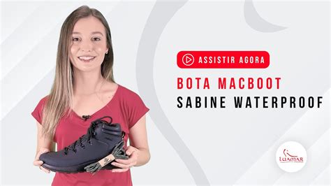 MELHOR COMPANHEIRA PARA A SUA AVENTURA Bota Macboot Sabine WaterProof