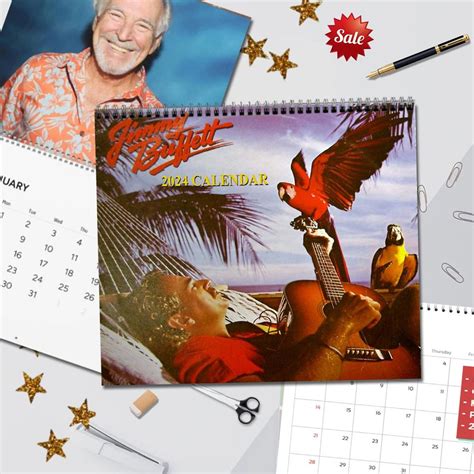 Jimmy Buffett 2024 Wall Calendar Parrothead Margaritaville Country Music T Jimmy Buffet