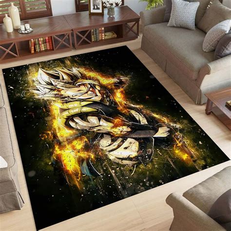 Son Goku Dragon Ball Z Teppich Amz Pod Prints