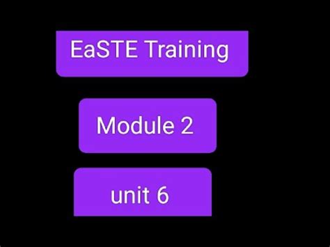 Unit L Module L Easte Training L Qaed App L Complete Activities