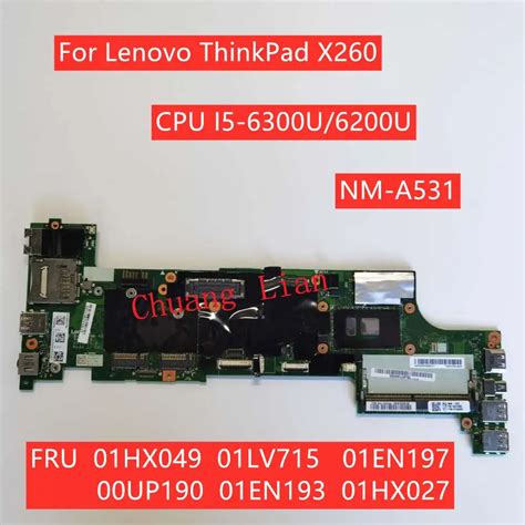 For Lenovo Thinkpad X Laptop Motherboard Bx Nm A With Cpu I