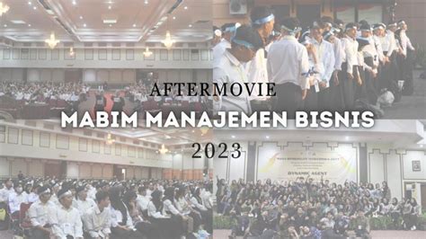 MASA BIMBINGAN MAHASISWA BARU MANAJEMEN BISNIS 2023 HIMMA FEB UNPAS