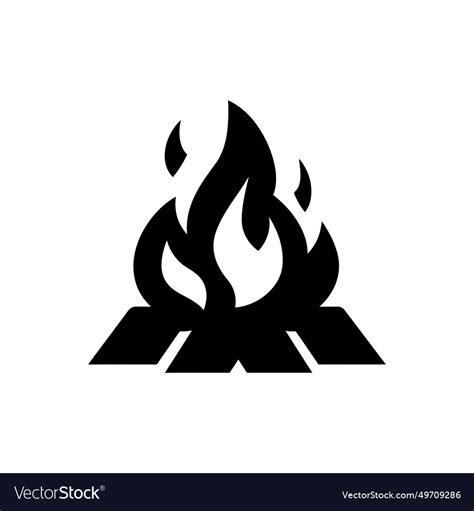 Campfire icon Royalty Free Vector Image - VectorStock