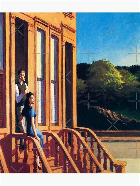 Sunlight On Brownstones Edward Hopper Poster For Sale By LexBauer