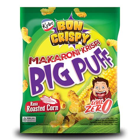 Snack BonCrispy Makaroni Krispi Big Puff Level 0 Rasa Jagung Bakar