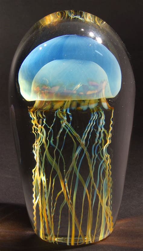 Art Glass Jellyfish Stunning Glass Sculpture