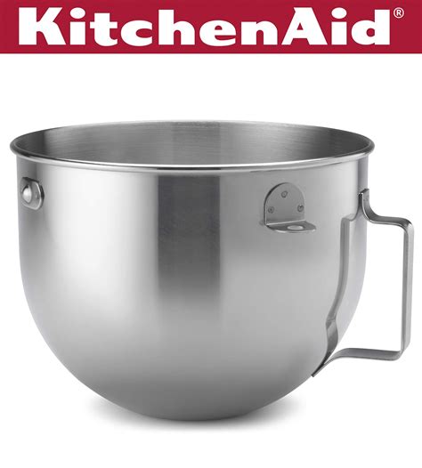 KitchenAid 5qt Polished Stainless Steel Mixer Bowl with Flat Handle | eBay