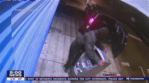 Caught On Camera Masked Suspects Steal Atm From Olney Deli At Gunpoint Police Say Fox 29