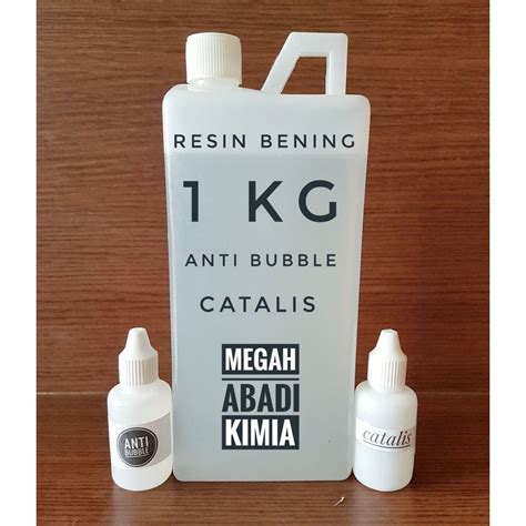 Jual Resin Bening Kg Katalis Ml Anti Bubble Ml Shopee