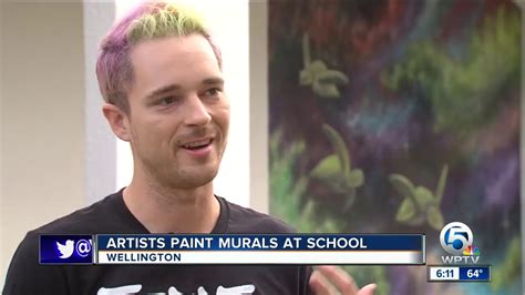 Colorful Murals Beautify The Walls Of Wellington Landings Middle School