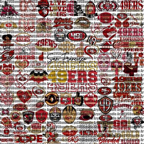 San Francisco 49ers Font Svg - Etsy