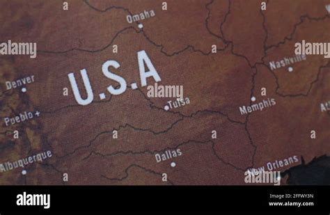 USA On World Map Stock Video Footage - Alamy