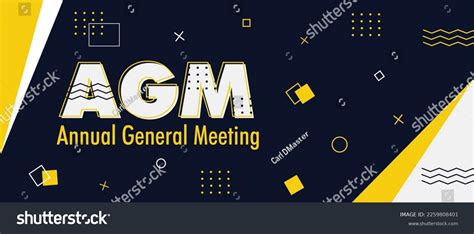 Agm Annual General Meeting Vector Illustration Stock Vector Royalty