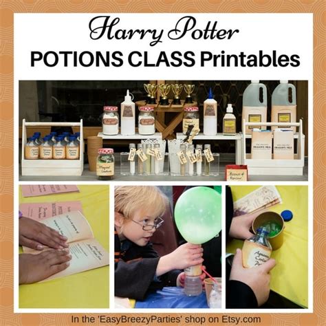 Harry Potter Potions Class Handbook And Labels Potion Making Instructions Included Instant