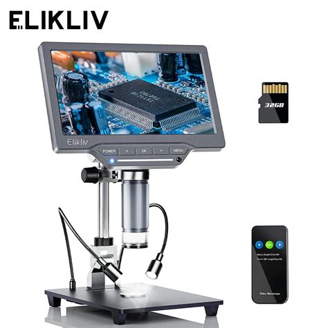 Elikliv Microscope Num Rique EDM201 SE Sous X 7 Pouces Pour Soudage