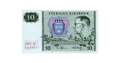 SUEDIA Bancnota 10 Kronor 1972 P 52c UNC Necirculata Okazii Ro