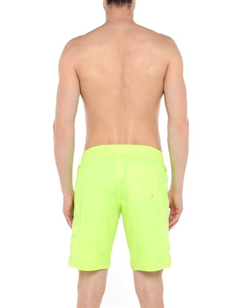 Ea7 Swimming Trunks In Yellow For Men Lyst