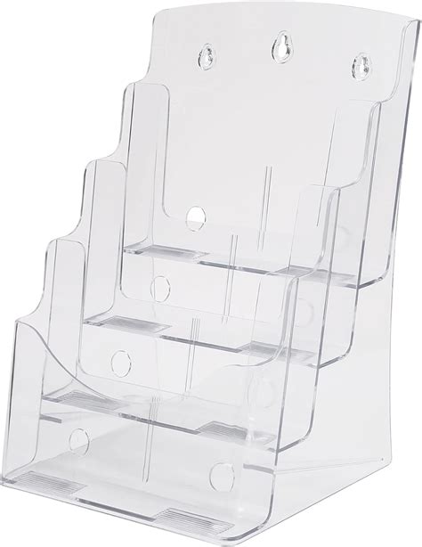 A4 Tier Acrylic Brochure Holder 85x11 Inches Acrylic Brochure Display Stand Flyer