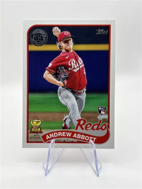 2024 Topps 89b 96 Andrew Abbott Recrue étoile Cincinnati Reds 1989