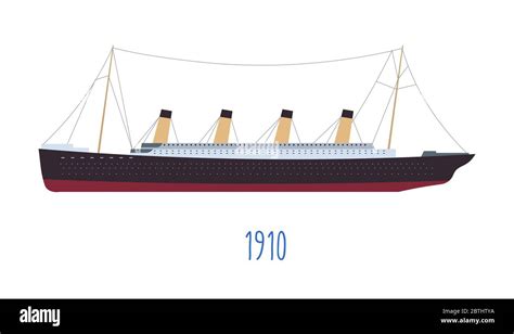 Steam boat, ship design of old times vector Stock Vector Image & Art ...