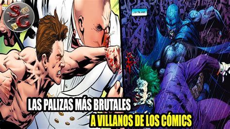 TOP 10 PALIZAS más BRUTALES y SANGRIENTAS a VILLANOS de los CÓMICS