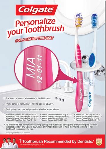 Watch Out For Colgate Personalize Your Toothbrush Event On Watsons