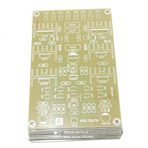 Jual PCB Super Driver Power DELTECK TEF Fiber FR4 Shopee Indonesia