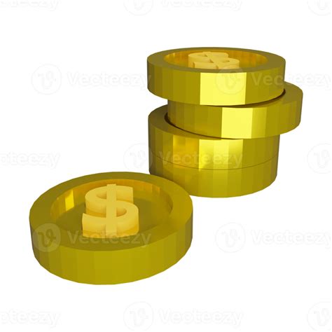 Coin Stack 3D Illustration 12173795 PNG