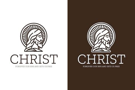 Free Vector | Hand drawn jesus logo template