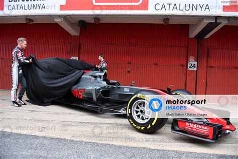 Kevin Magnussen Den Haas F And Romain Grosjean Fra Haas F Unveil