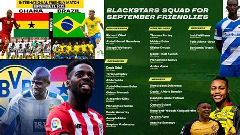 Otto Addo Chris Hughton Lineup To Face Brazil Nicaragua Friendlies