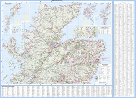 Scotland Touring Map by Collins — WORLD WIDE MAPS