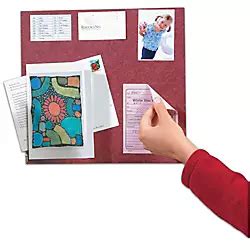 Post it Unframed Self Stick Bulletin Board Burgundy by Office Depot & OfficeMax