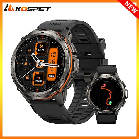 2024 Original KOSPET TANK T3 Ultra GPS Smartwatch For Men Women