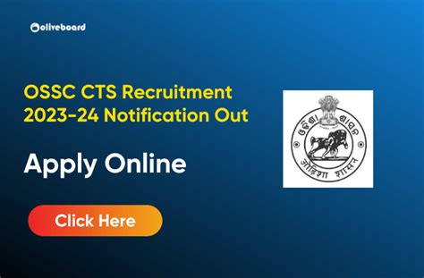 OSSC CTS Recruitment 2023 24 Notification Out Apply Online