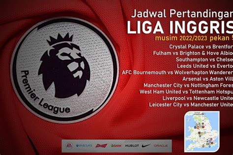 Jadwal Pekan 6 Liga Inggris 2022 23 Ada Everton Vs Liverpool Dan