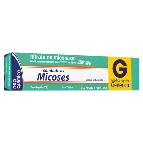 Nitrato De Miconazol Genérico Neo Química Pomada 28g Coop Drogaria