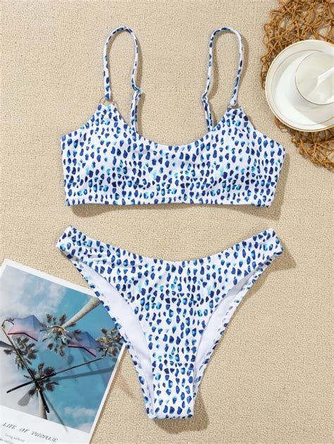 Dalmatian Bikini Set For Summer Beach Vacation Shein Usa