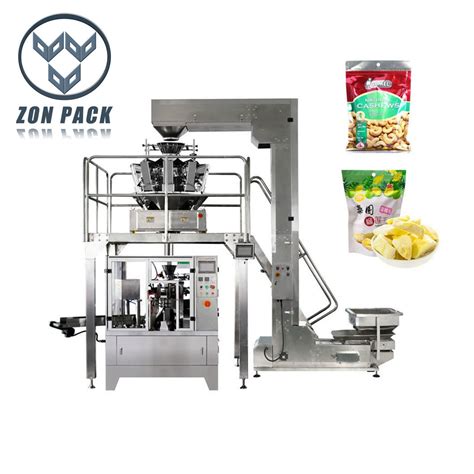 Doypack Stand Up Pouch Zipper Bag Rotary Filling Packing Machine With