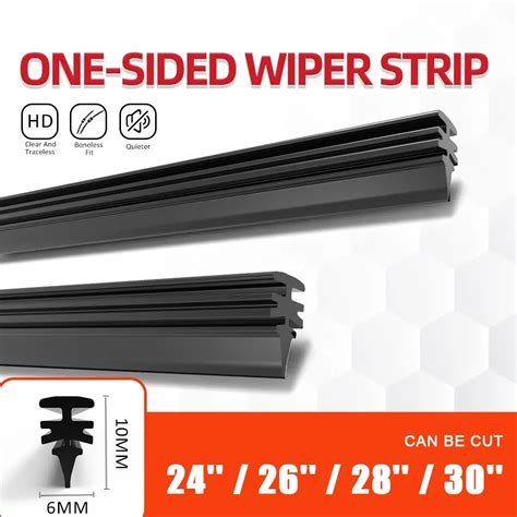 6mm 1PCS 24 26 28 30 24 Inches Car Wiper Blade Refill Strips Car