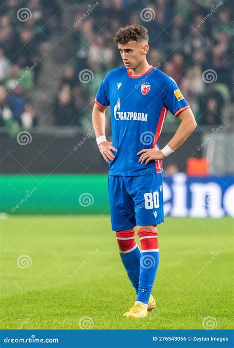 Crvena Zvezda Winger Stefan Mitrovic During UEFA Europa League Match